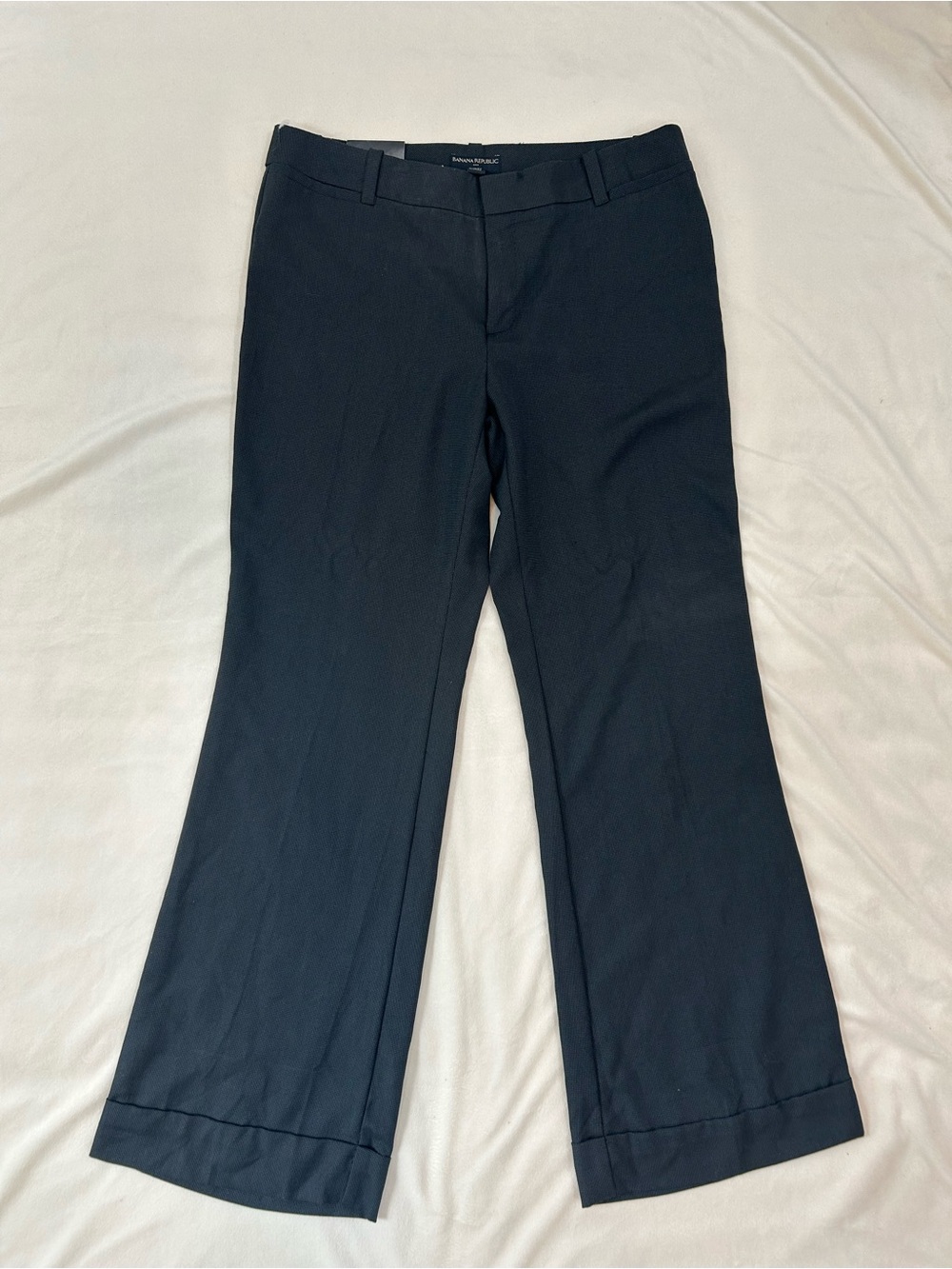 Banana Republic Ryan Fit Dress Pants, Low Waist Black Slacks, Size 14